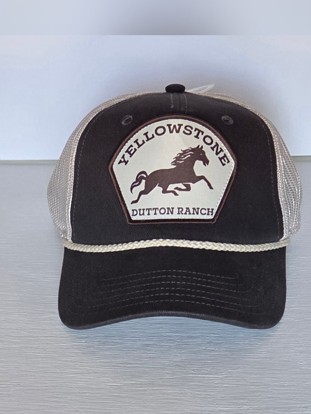 Official Yellowstone Dutton Ranch Rope Trimmed Trucker Hat